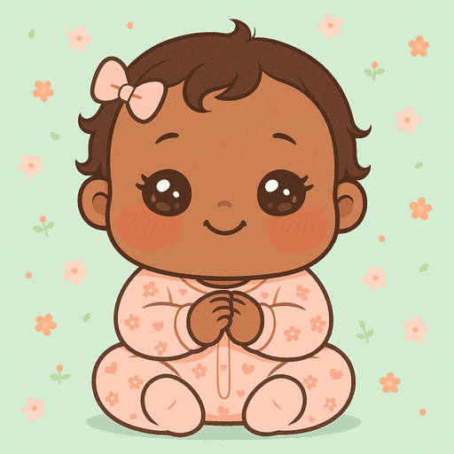 AIdorable tiny AI baby keepsake card visual